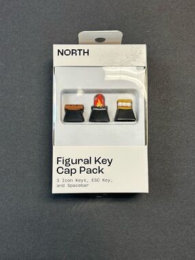 Target Figural Key Cap Pack - Black with Orange, Red & Yellow Accents